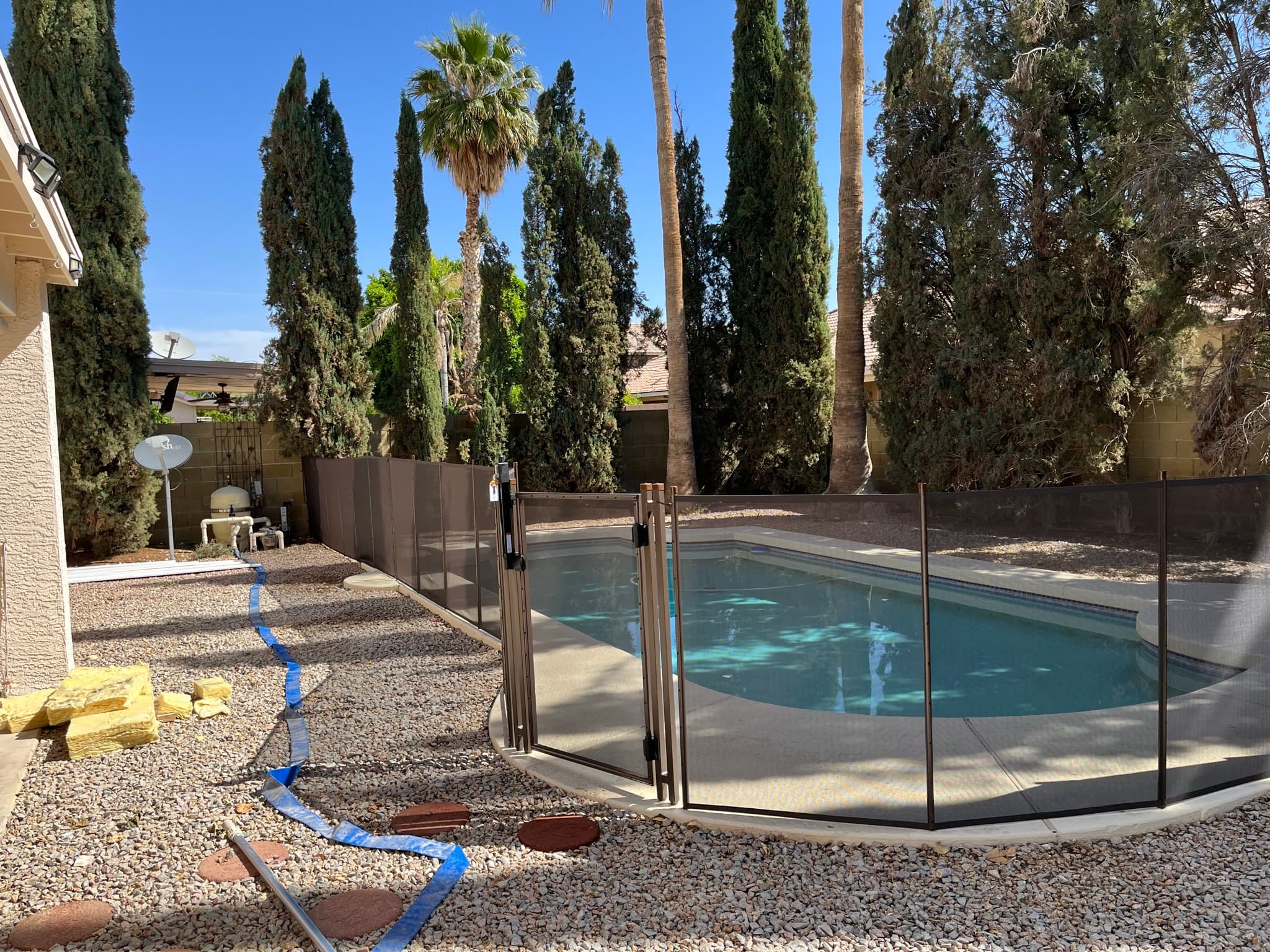 Removable mesh pool fence — Chandler AZ