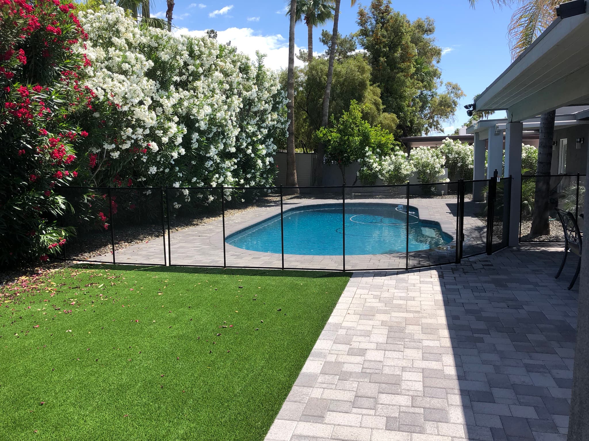 Pool safety fence installation — Chandler AZ, Maricopa County