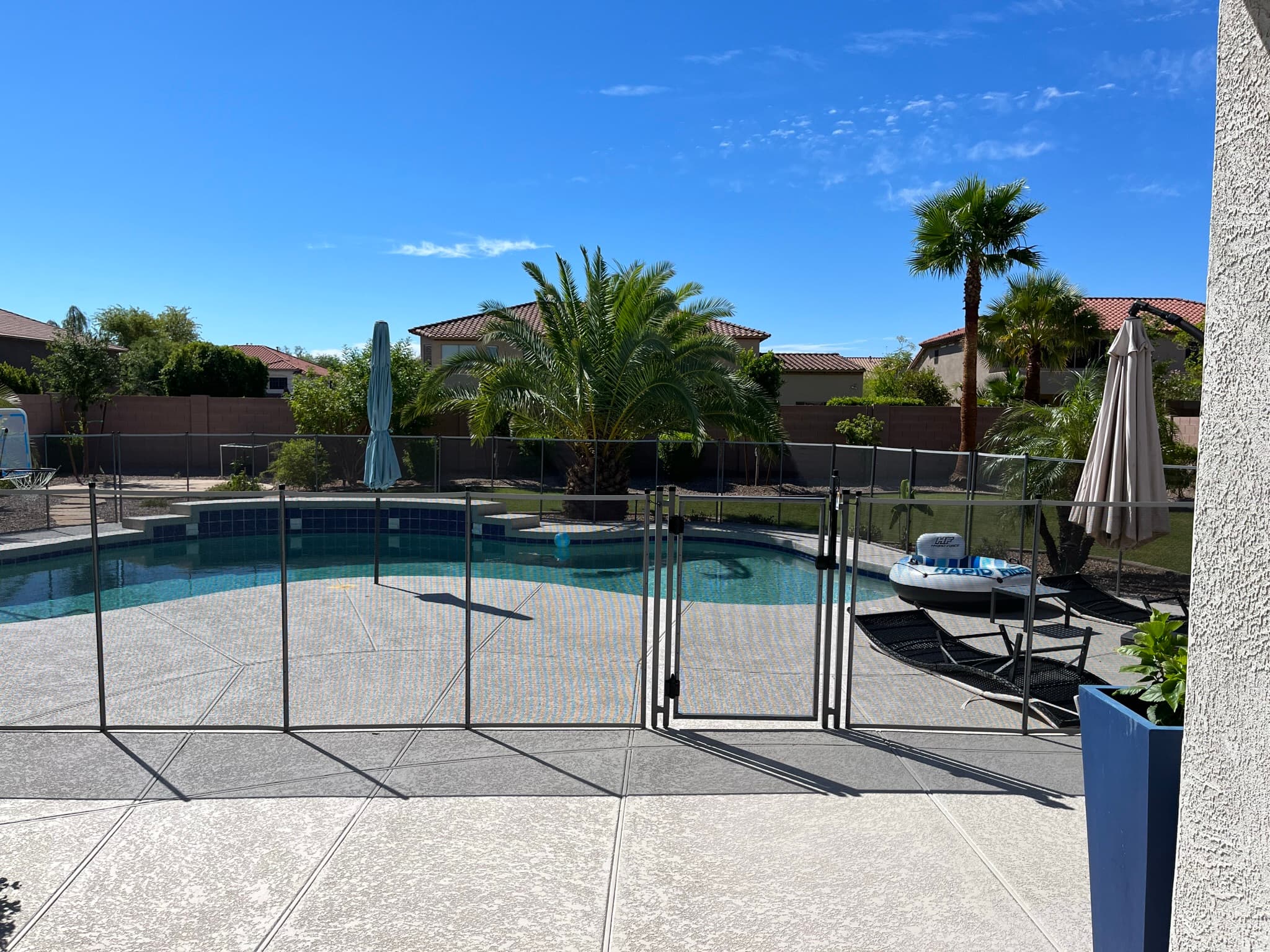 Completed pool fence — Gilbert AZ