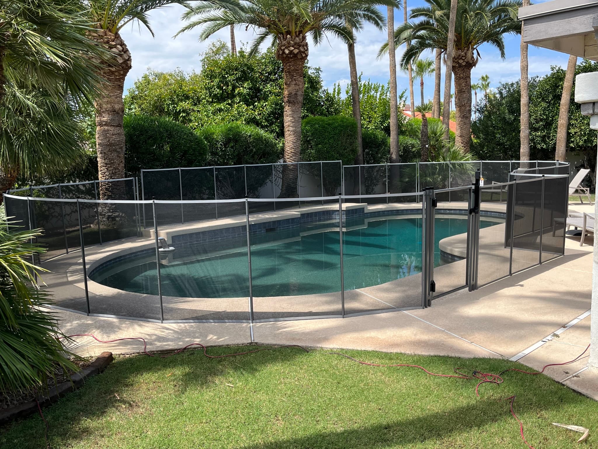 Pool fence — Scottsdale Arizona backyard