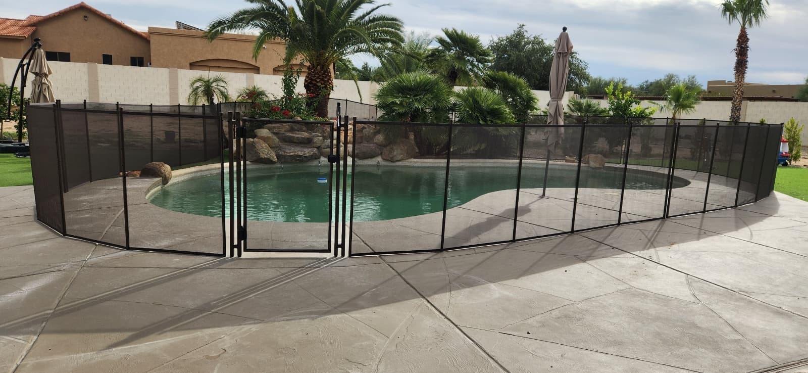 Completed pool fence project — Maricopa County AZ, fall 2022