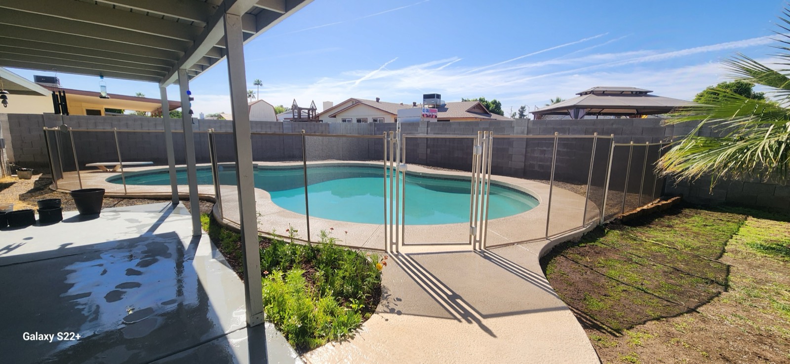 Pool fence with gate — Maricopa County